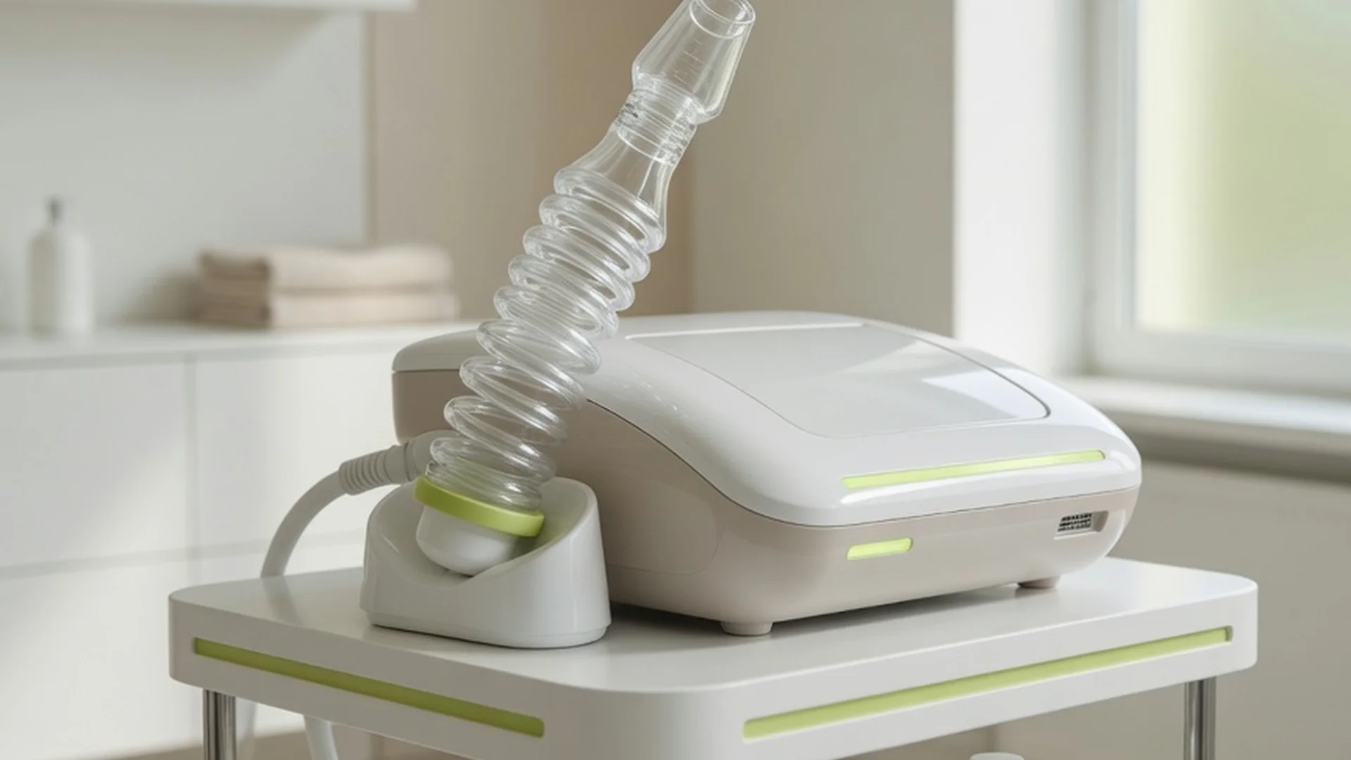 Аппарат HydraFacial с насадками в кабинете косметолога